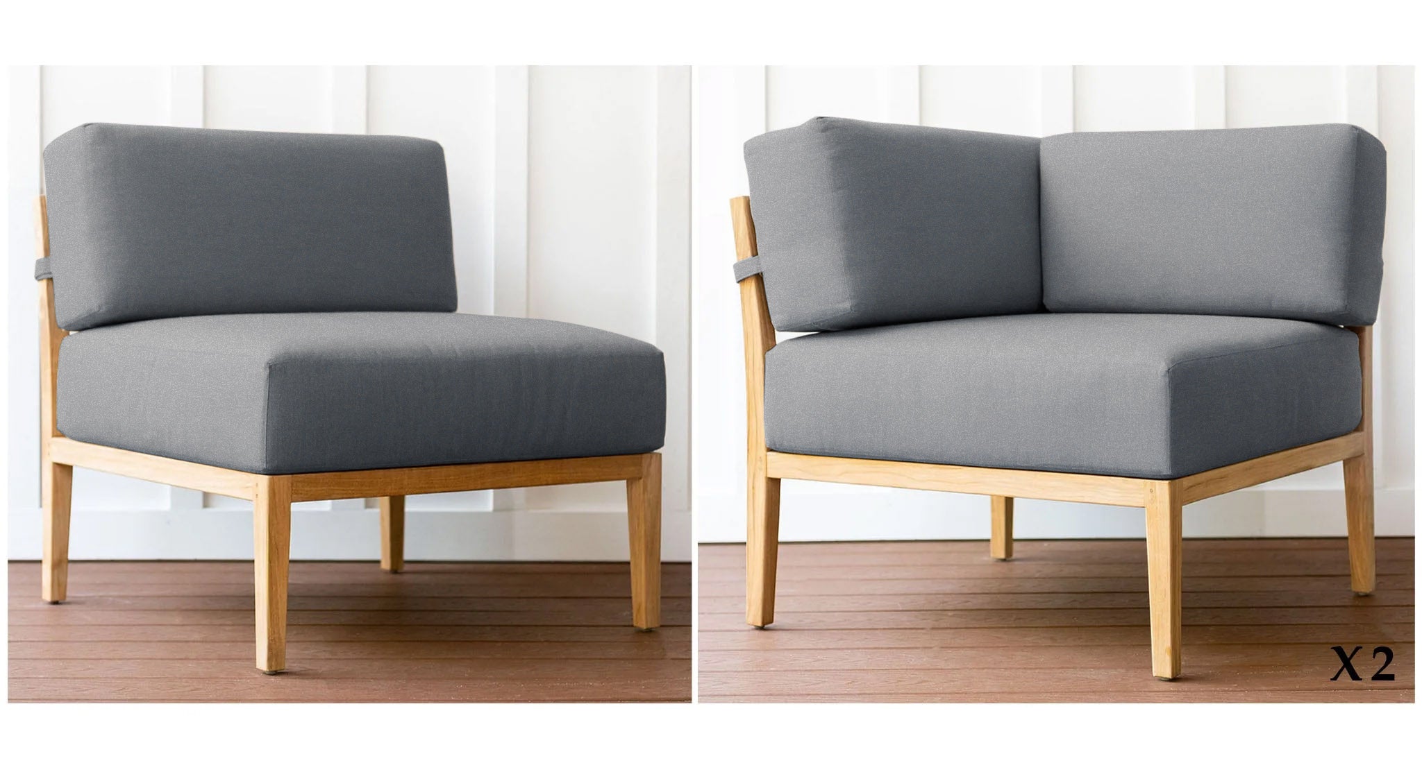 Bali Teak Outdoor Sofa