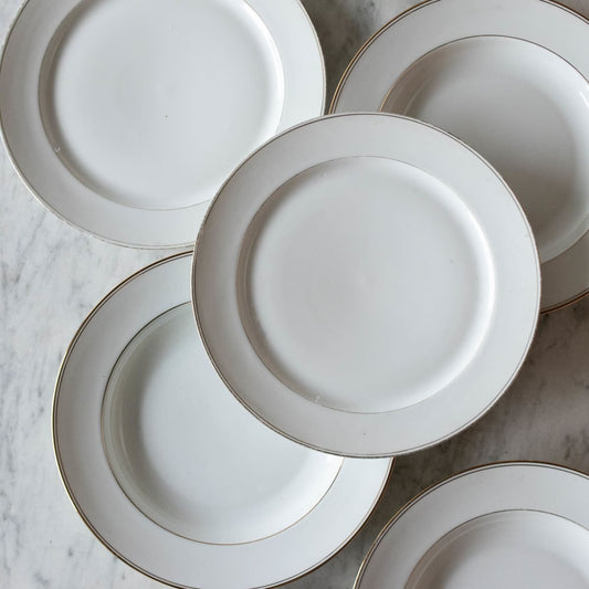 Not Your Grandma's Gold Rim China Set Of 4
