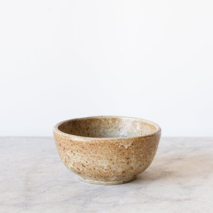 Petite Stoneware Bowl with Christofle Match Caddy