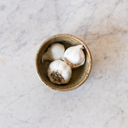 Petite Stoneware Bowl with Christofle Match Caddy