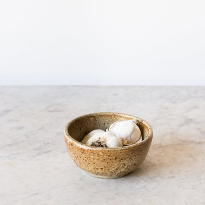 Petite Stoneware Bowl with Christofle Match Caddy
