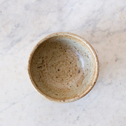 Petite Stoneware Bowl with Christofle Match Caddy