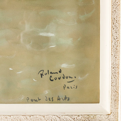 Pont Des Arts Et Le Musée D’Orsay Watercolor Painting