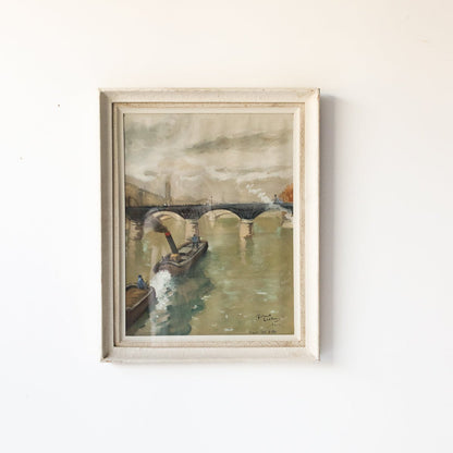 Pont Des Arts Et Le Musée D’Orsay Watercolor Painting