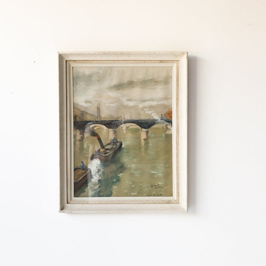 Pont Des Arts Et Le Musée D’Orsay Watercolor Painting