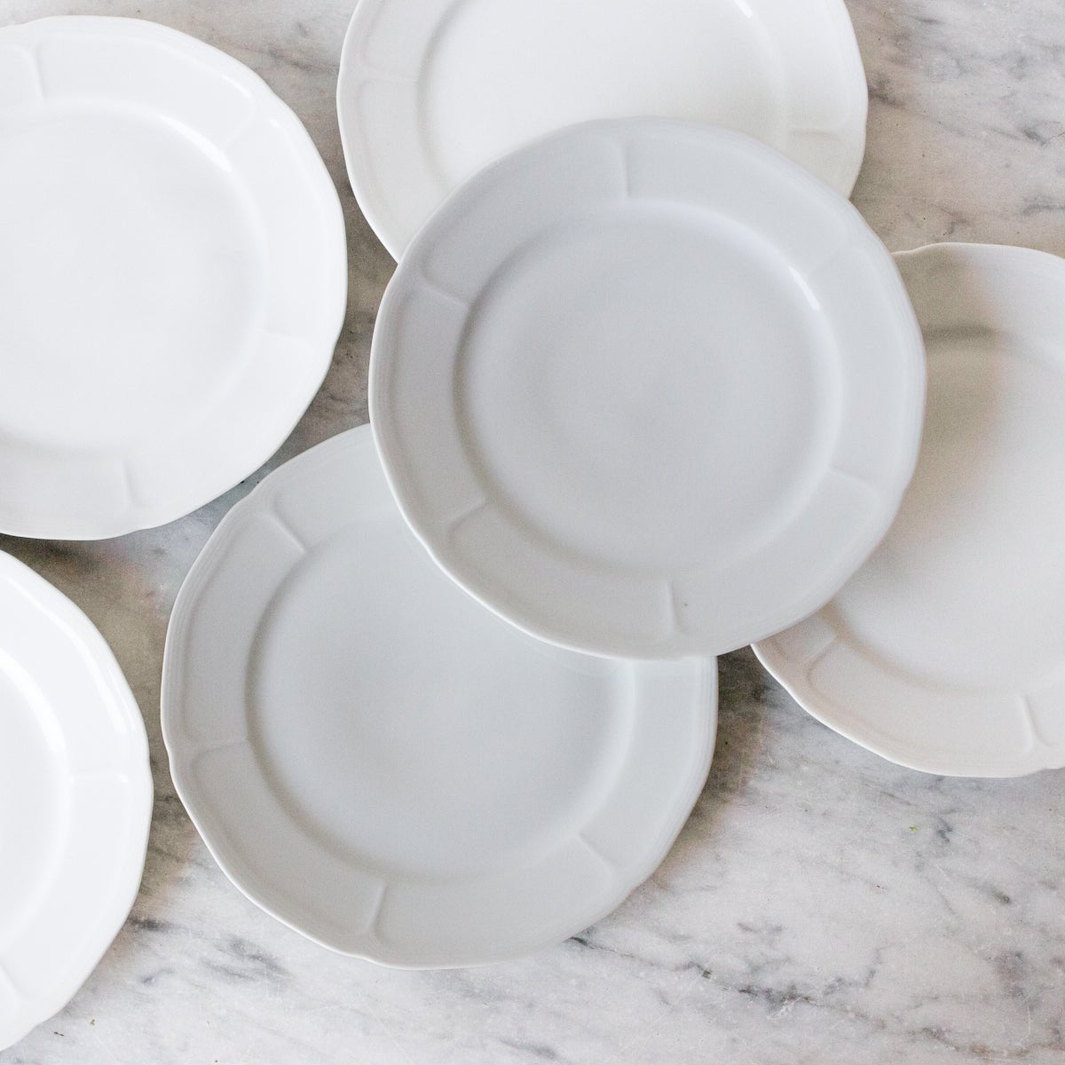 Porcelain Salad Plate Set of 6