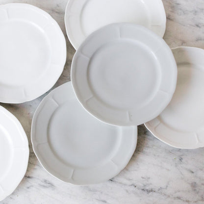 Porcelain Salad Plate Set of 6