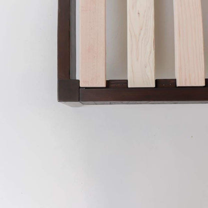 Reclaimed Wood Moroccan Lounger with Ticking Cushion | Floor Sample