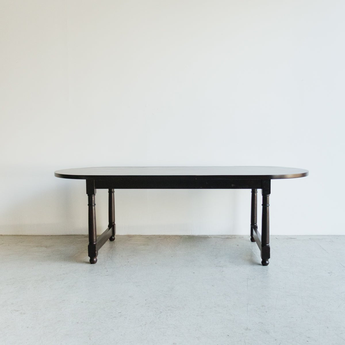 Reclaimed Wood Oval  Farm Table | Floor Sample