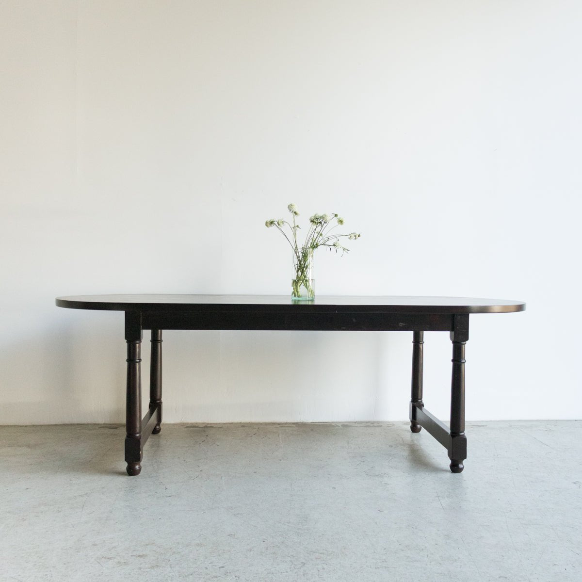 Reclaimed Wood Oval  Farm Table | Floor Sample