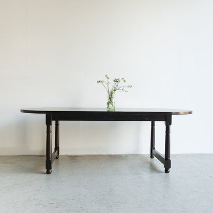 Reclaimed Wood Oval  Farm Table | Floor Sample