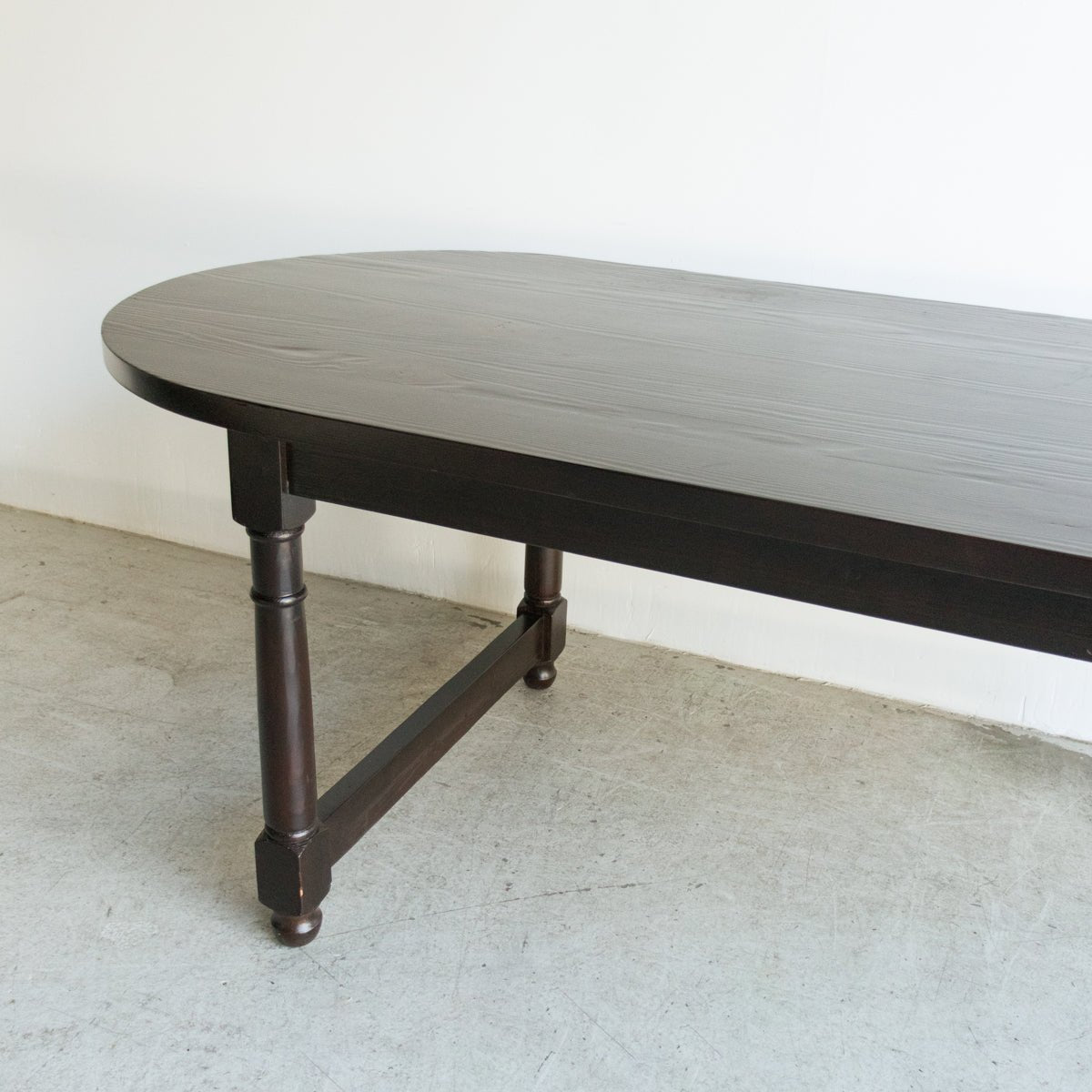 Reclaimed Wood Oval  Farm Table | Floor Sample