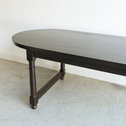 Reclaimed Wood Oval  Farm Table | Floor Sample