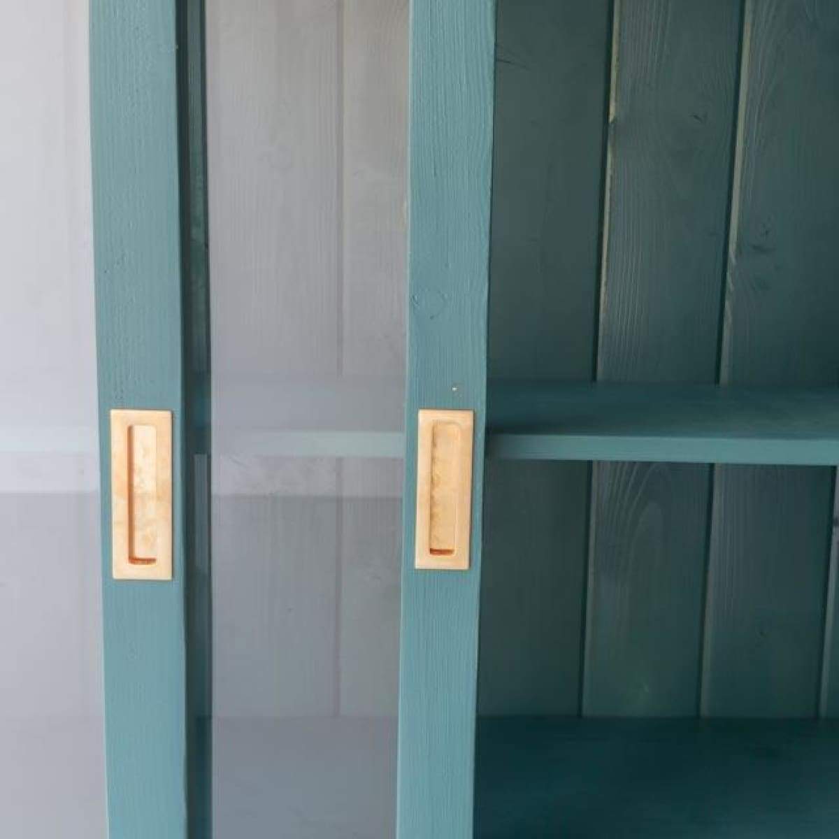 Reclaimed Wood Sliding Door Cabinet | Floor Sample