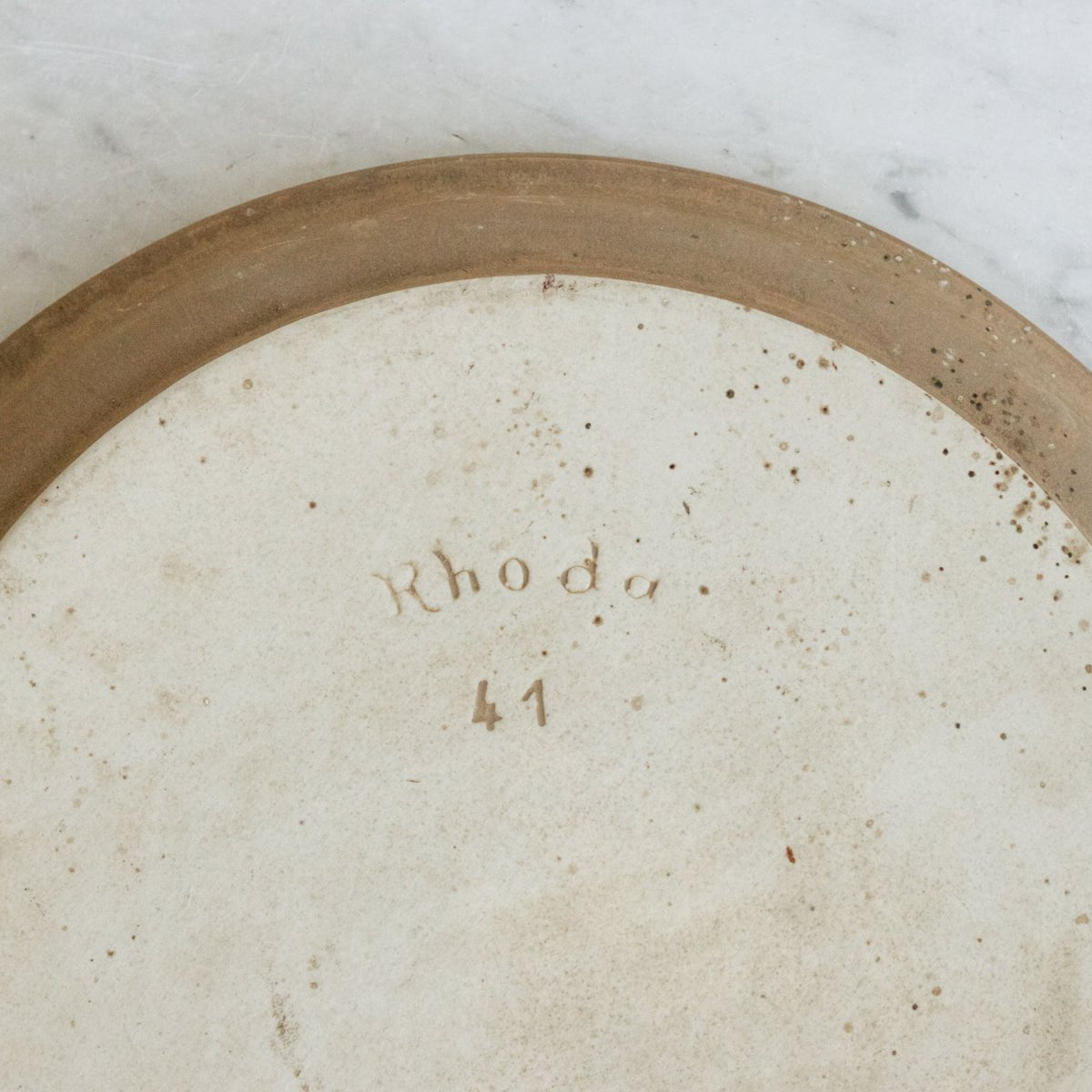 Rhoda Ceram Sandstone Bowl and Platter
