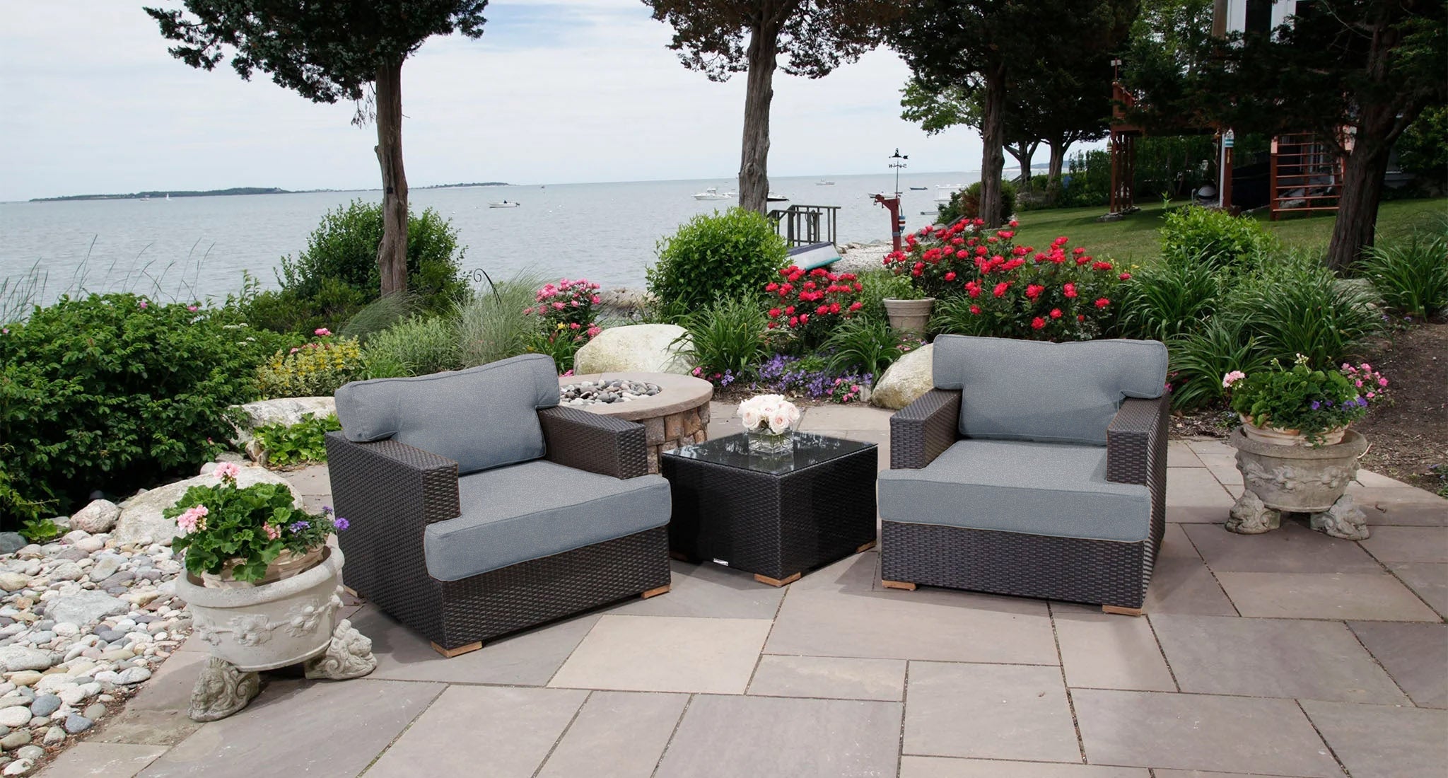 Salina Outdoor Club Chair Set