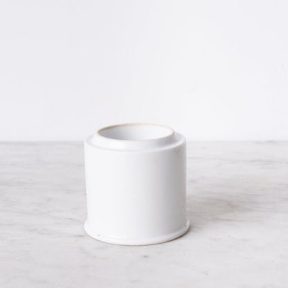 Scented Candle with Silver Wine Coaster and Porcelain Match Caddy