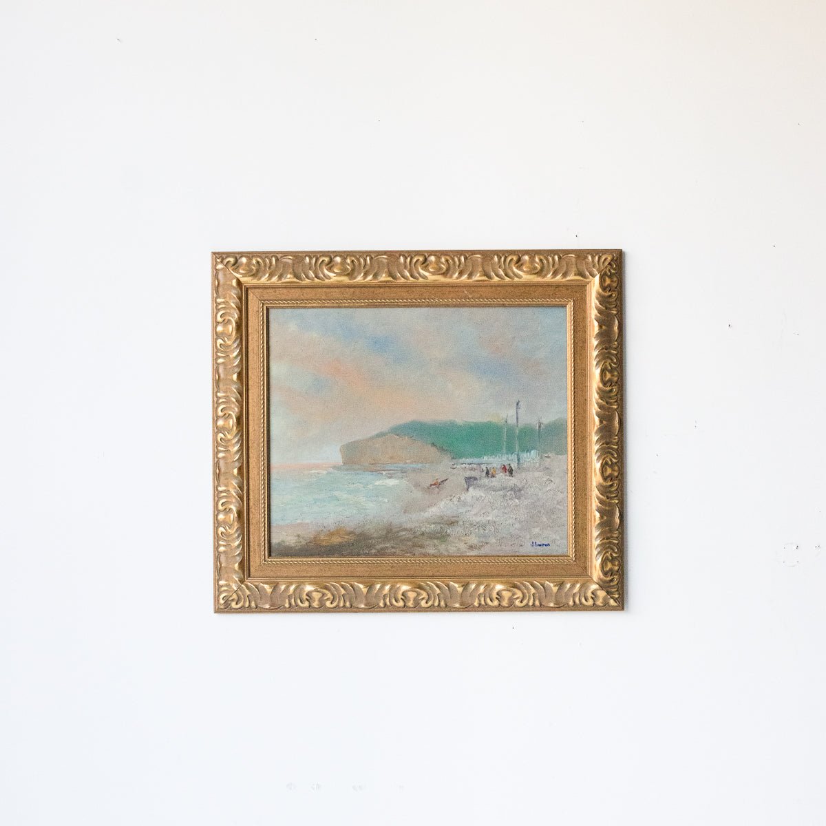 Seascape With Cliffs Oil Painting