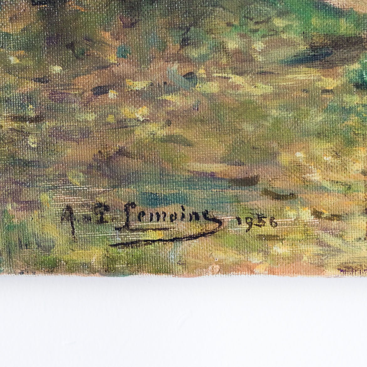 Seascape With Leafy Trees Oil Painting