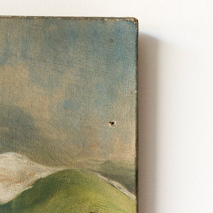 Seascape With Small Boat Oil Painting