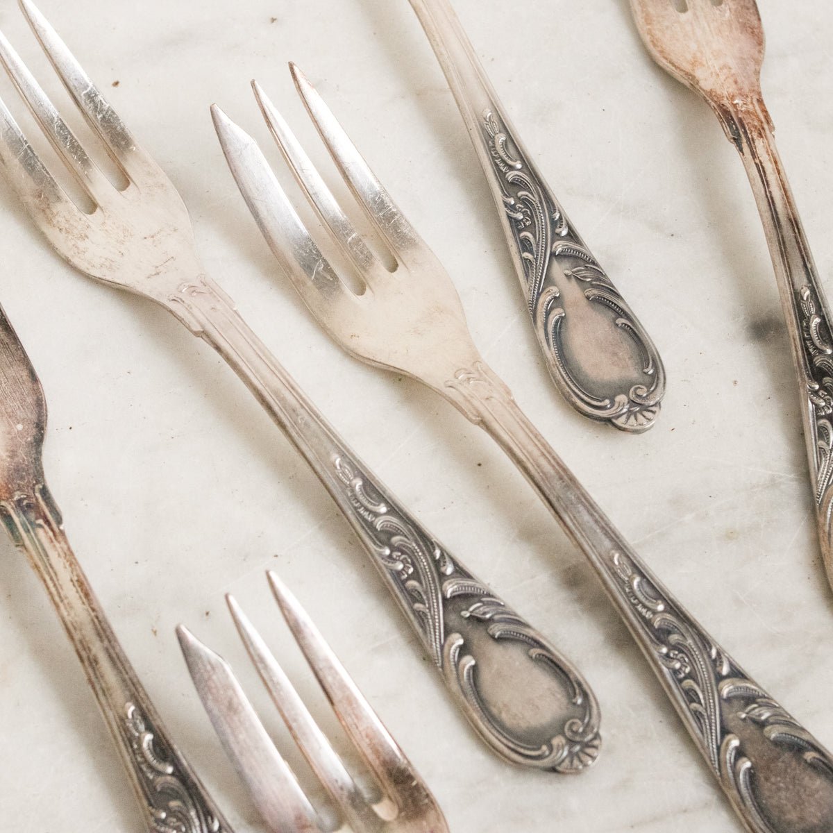 Set of 9 Seafood Forks