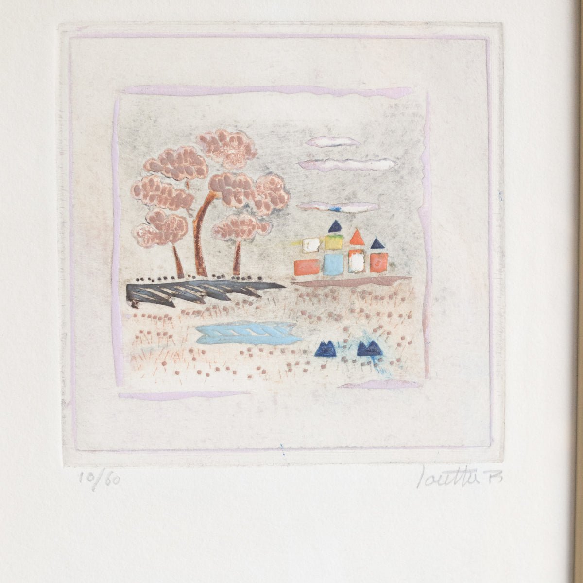 Signed And Numbered Lithograph On Paper