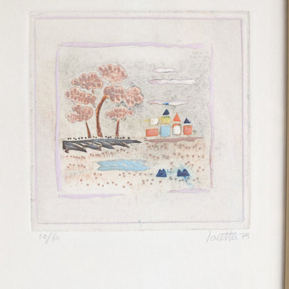 Signed And Numbered Lithograph On Paper