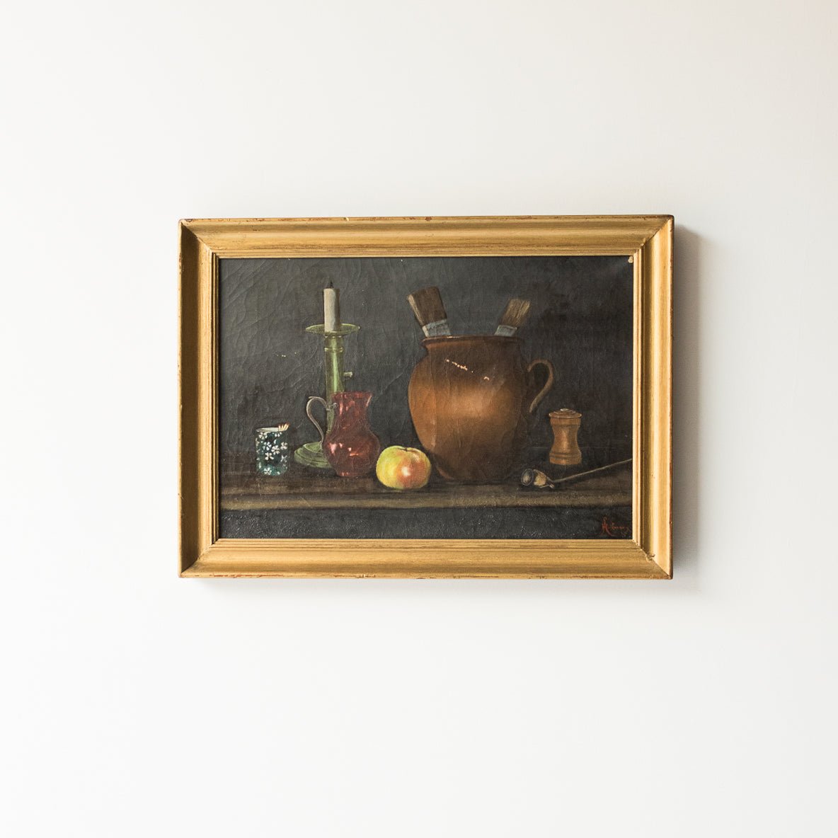 Still Life With Candlelight Oil Painting