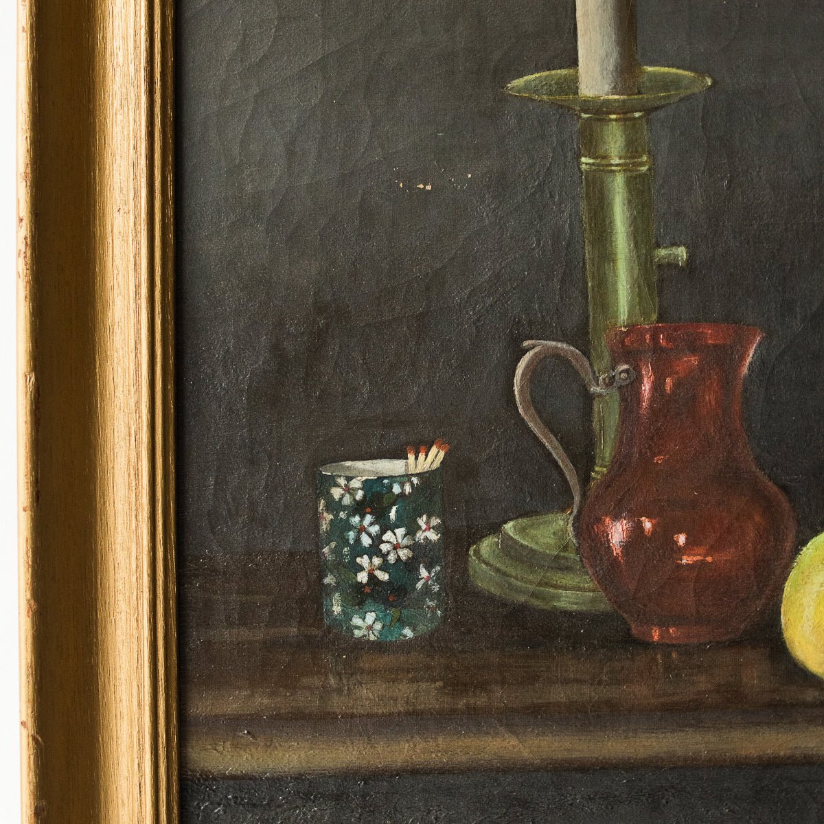 Still Life With Candlelight Oil Painting