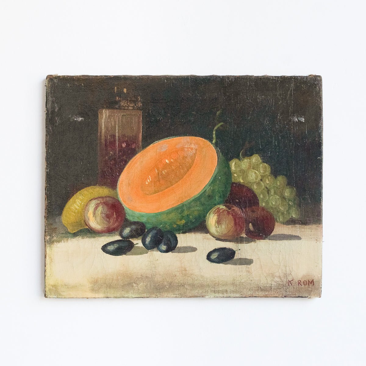 Still Life With Fruit And Olives Oil Painting