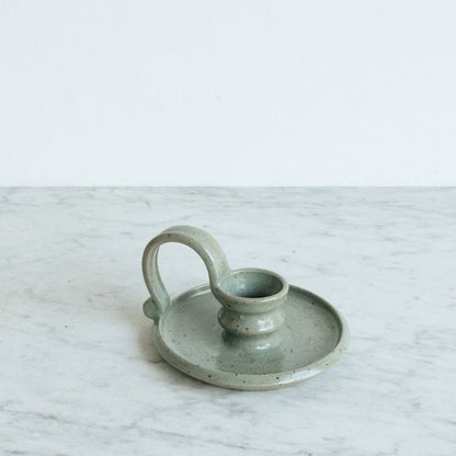 Stoneware Candlestick