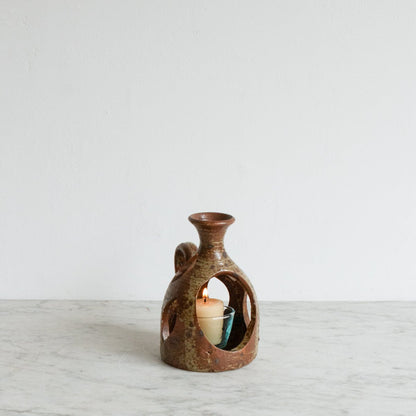 Stoneware Candlestick