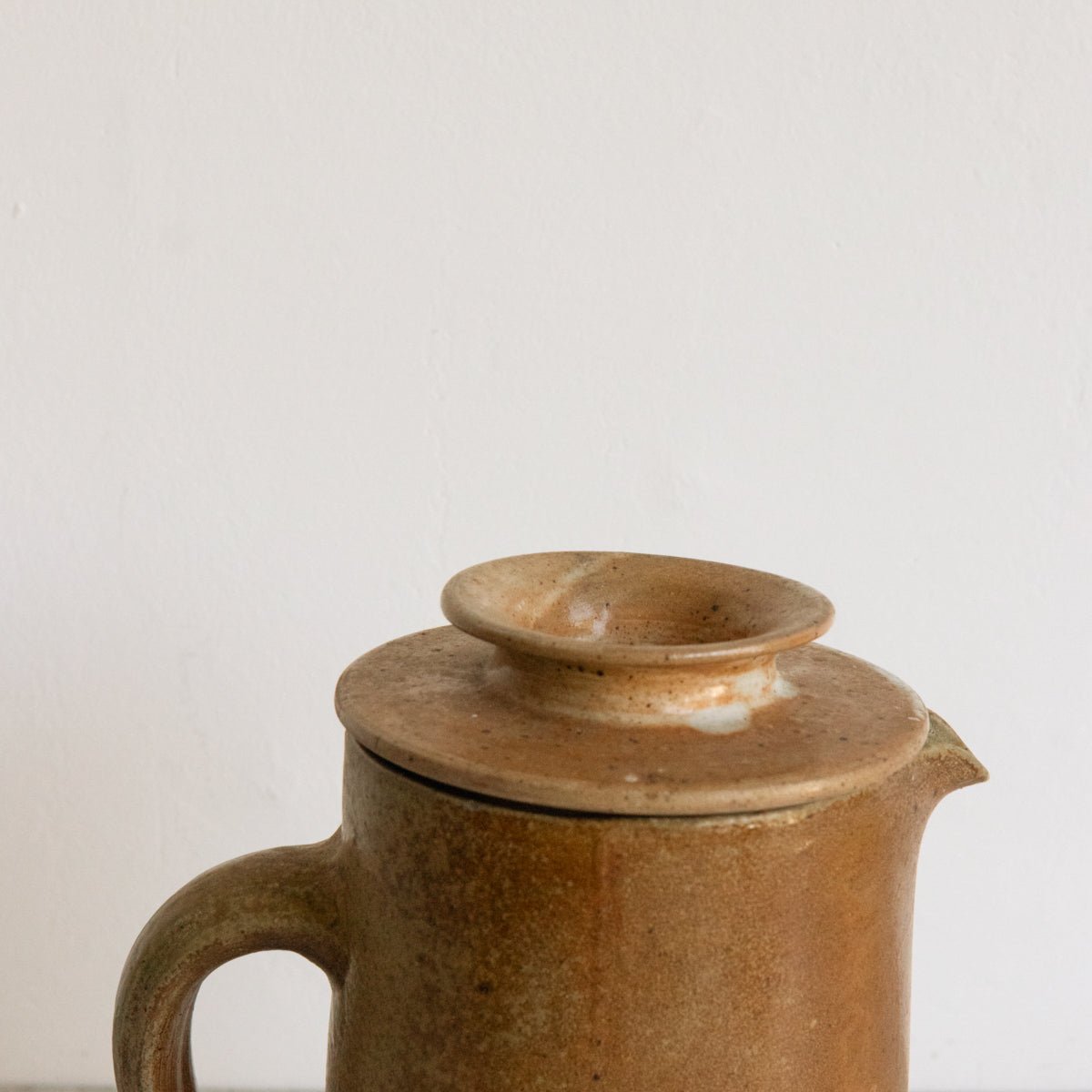 Stoneware Pitcher with Lid