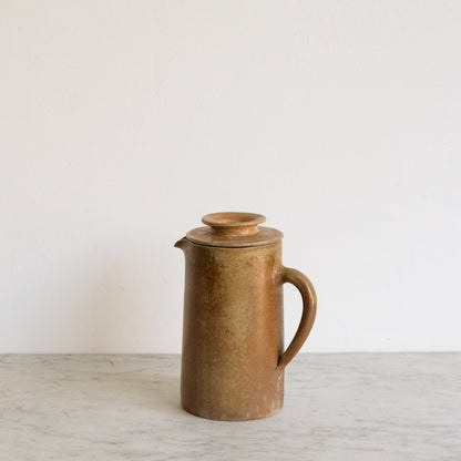 Stoneware Pitcher with Lid