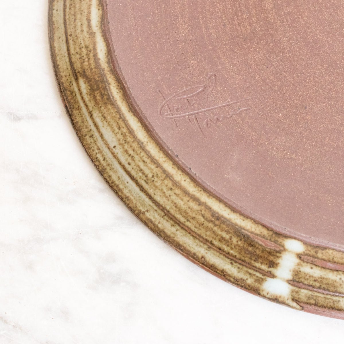 Stoneware Platter | Signed by Artist