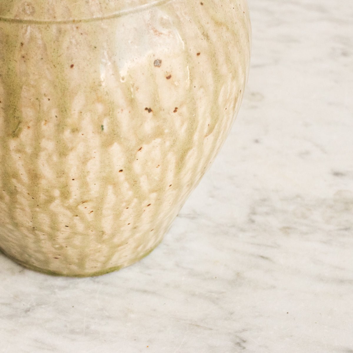 Stoneware Vessel With Lid