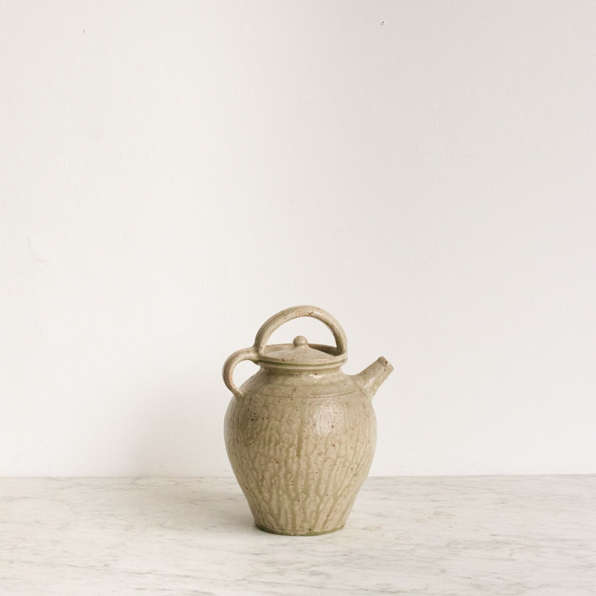 Stoneware Vessel With Lid