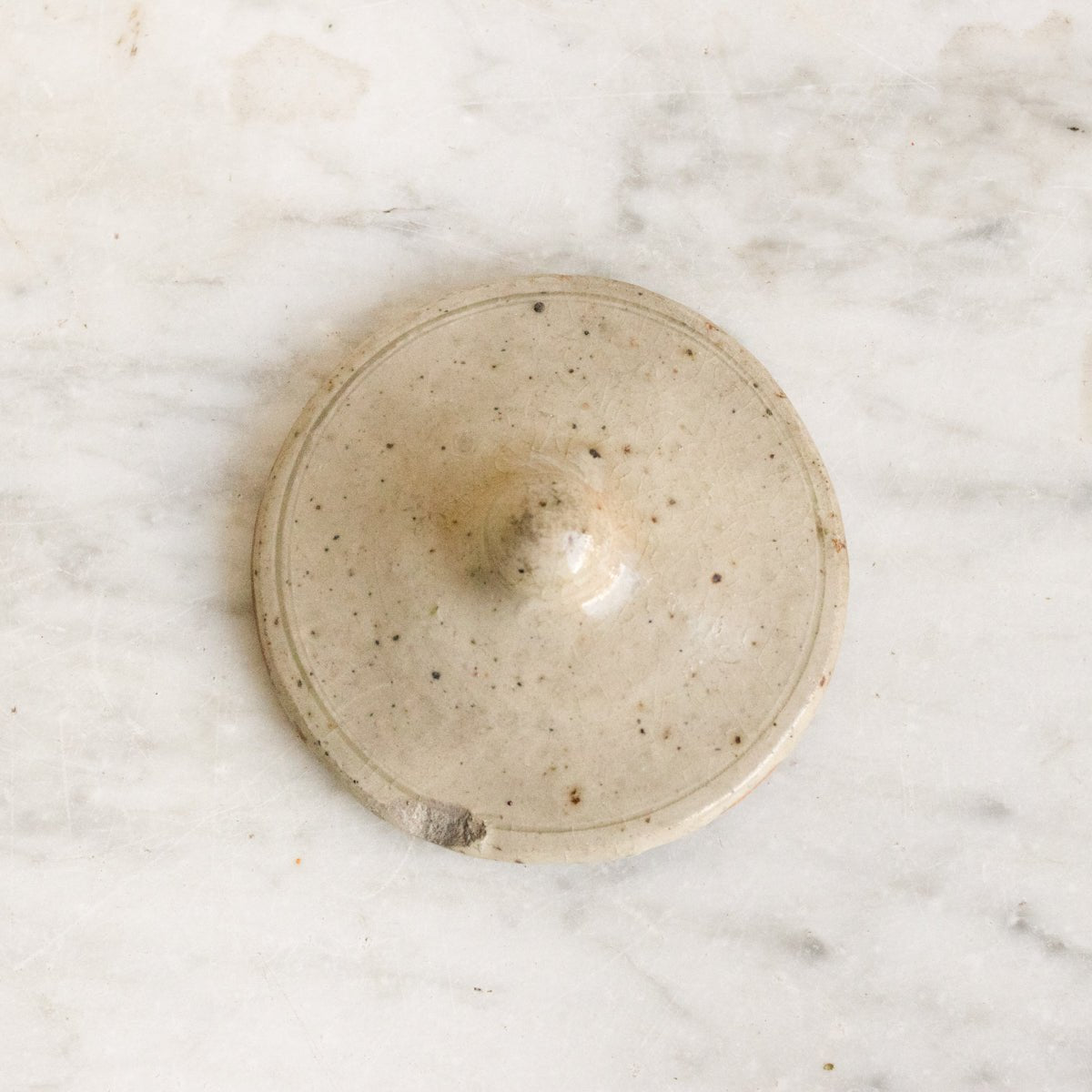 Stoneware Vessel With Lid