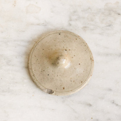 Stoneware Vessel With Lid