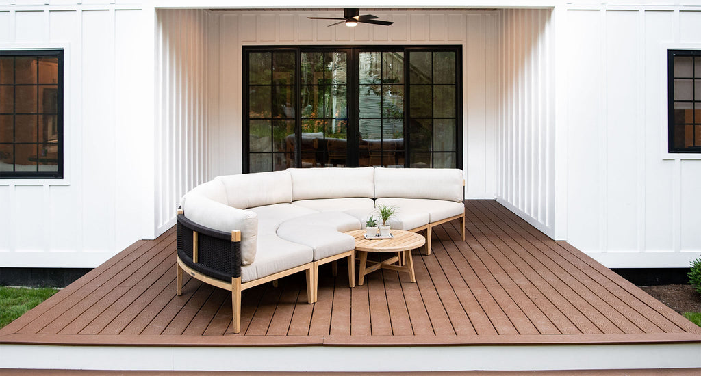 Santorini Teak & Rope Outdoor Daybed