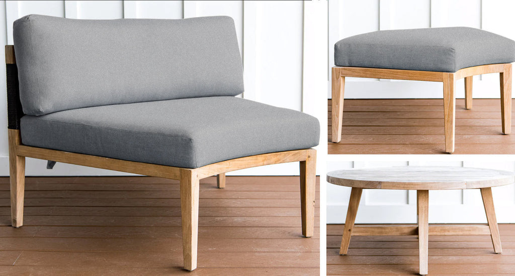 Santorini Teak & Rope Outdoor Daybed