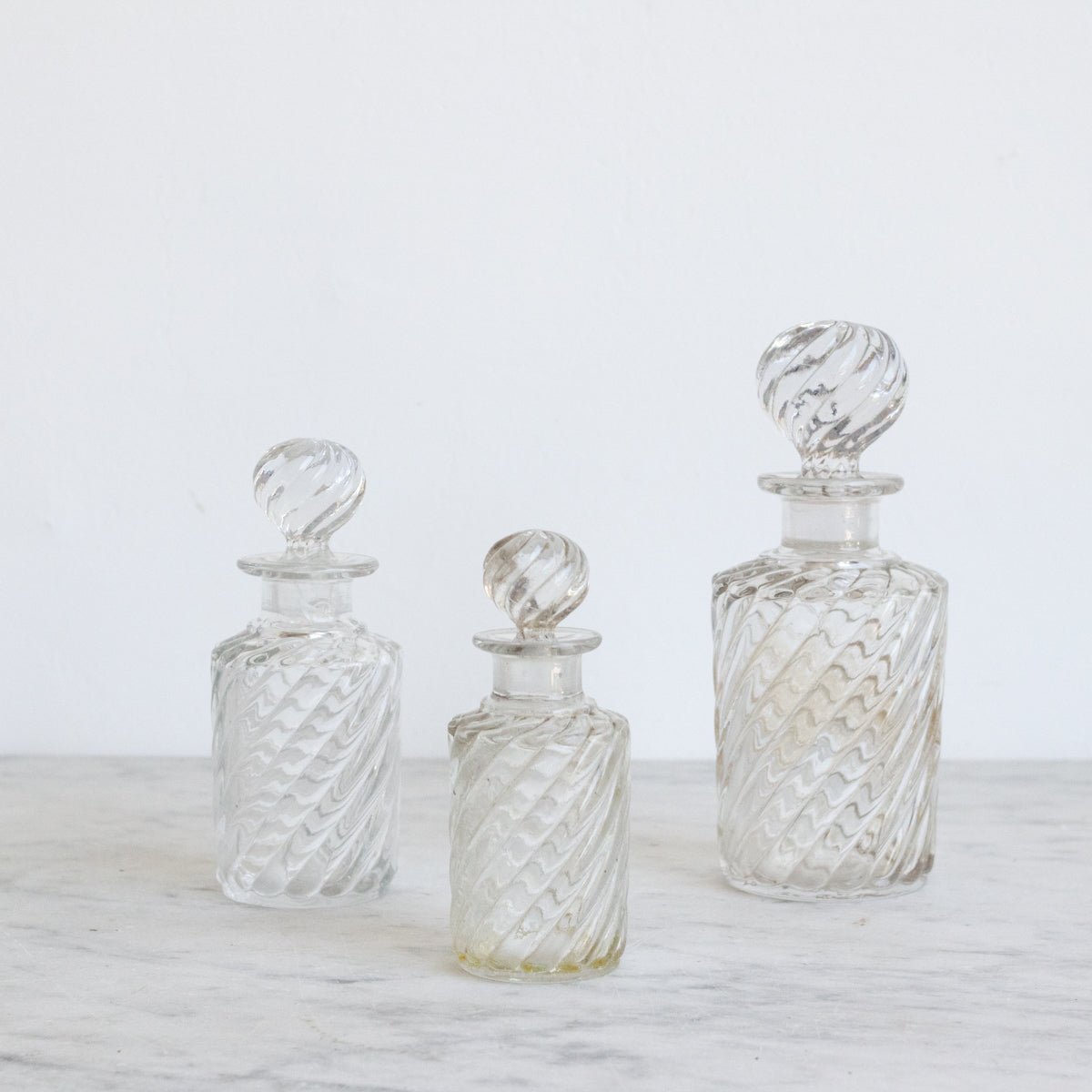 Trio of Baccarat Vanity Bottles