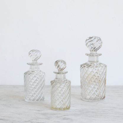 Trio of Baccarat Vanity Bottles