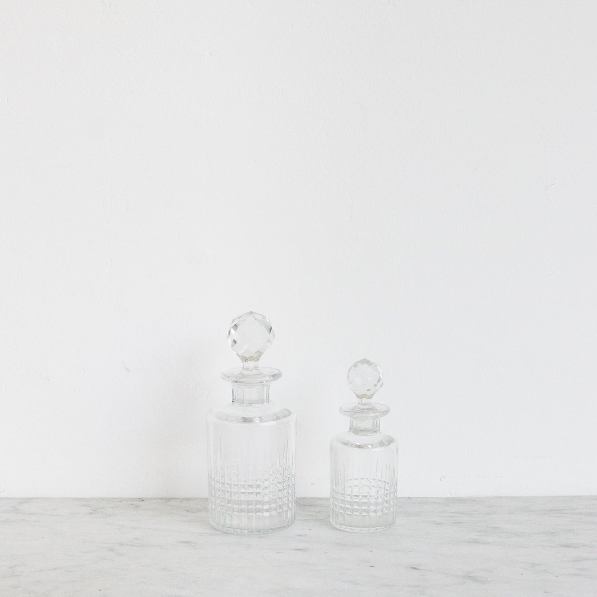 Trio Of Cut Crystal Vanity Bottles