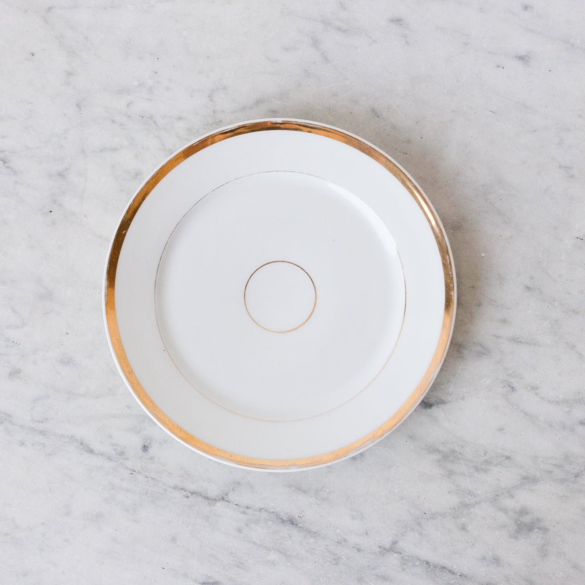 Trio Of Gold Rim Plates