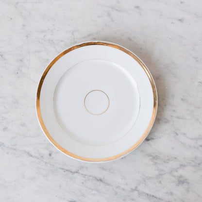 Trio Of Gold Rim Plates