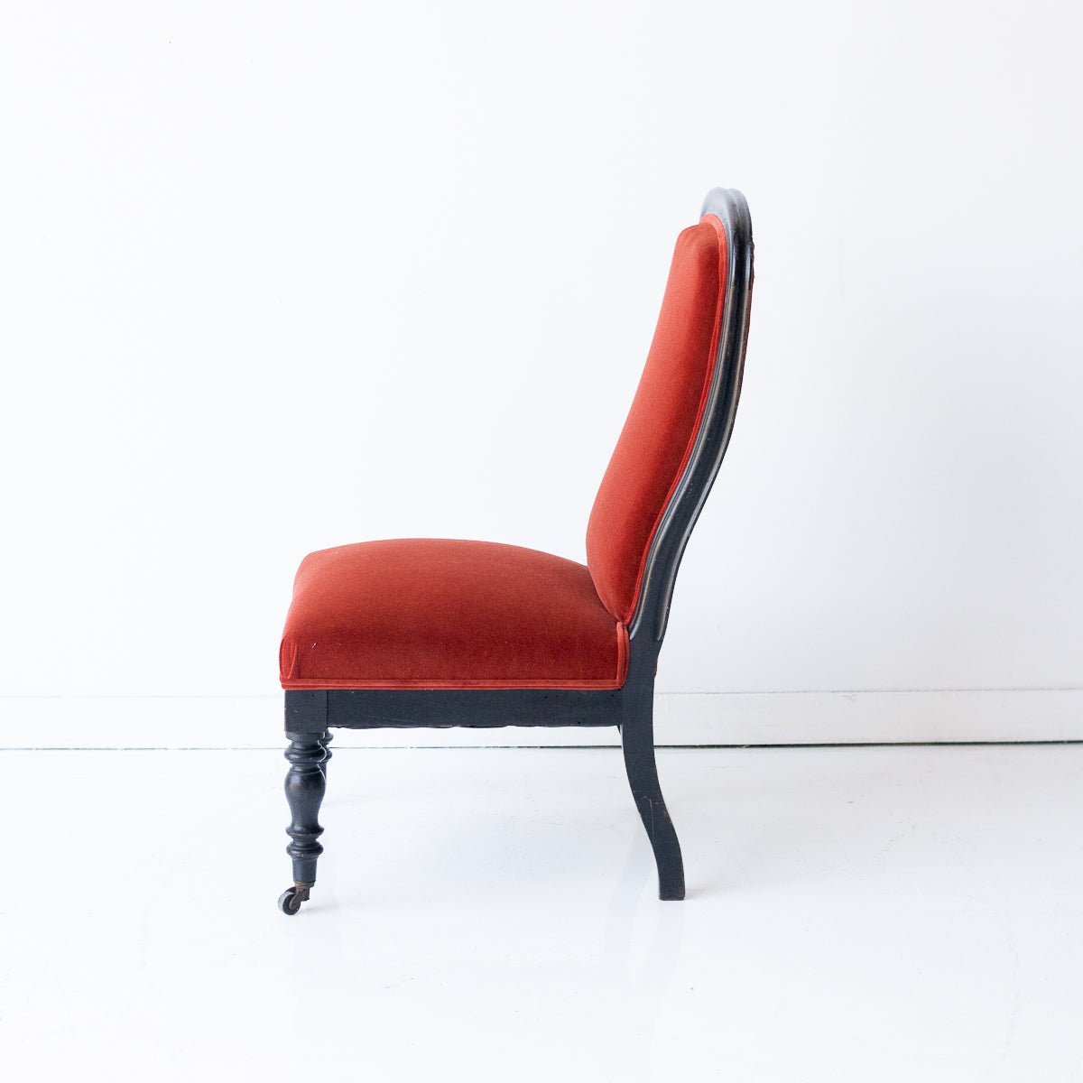 Velvet Napoleon III Chair