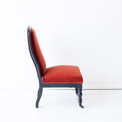 Velvet Napoleon III Chair