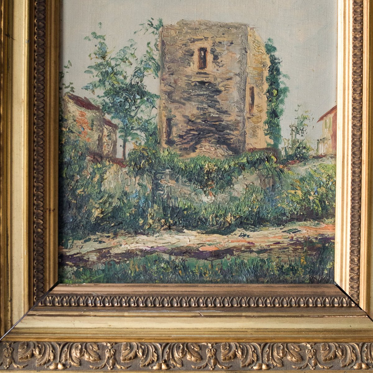 Village Path Landscape Oil Painting