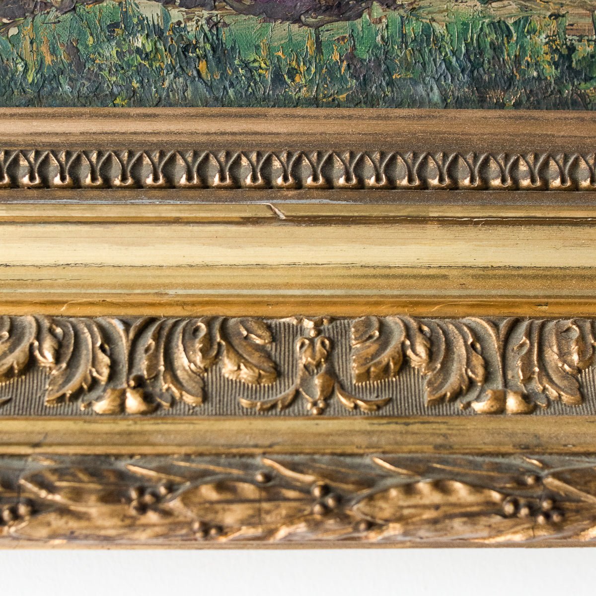 Village Path Landscape Oil Painting